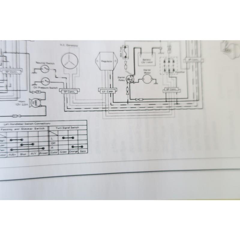即決！Z1/Z2/ハンドブック/ゼット1/2/900スーパーフォー/750RS/配線図