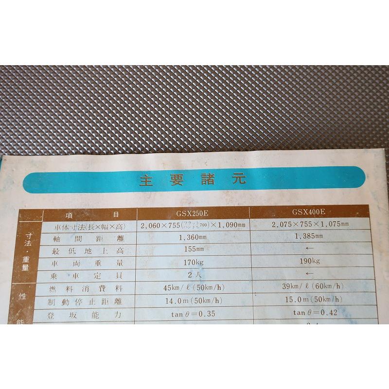 即決！GSX250E/GSX400E/取扱説明書/配線図あり！(検索：カスタム