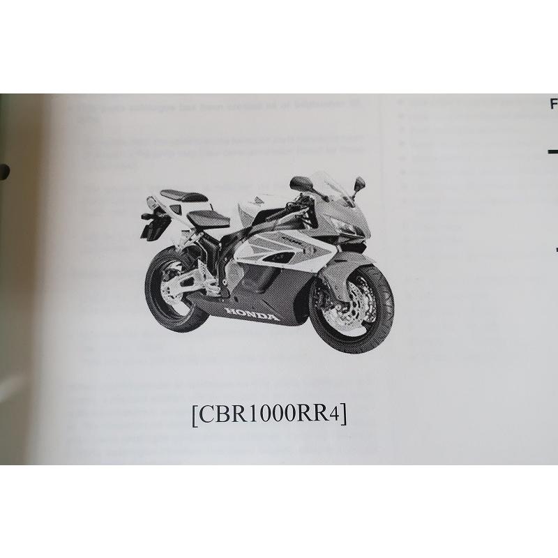 即決！CBR1000RR/4版/パーツリスト/SC57/英語/逆車/輸入車