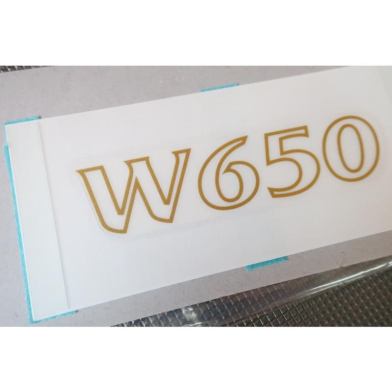 新品即決！W650/純正/片側サイドカバーデカール/検索(シール