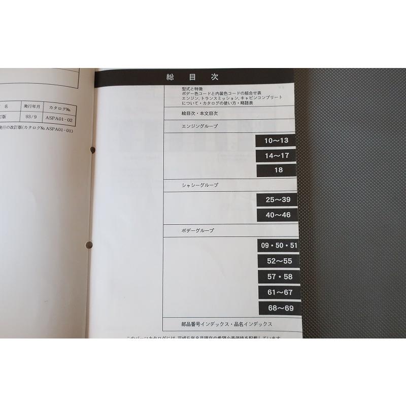 即決！AZ-1//パーツリスト/改訂版/PG6SA-100-/オートザム/AZ1