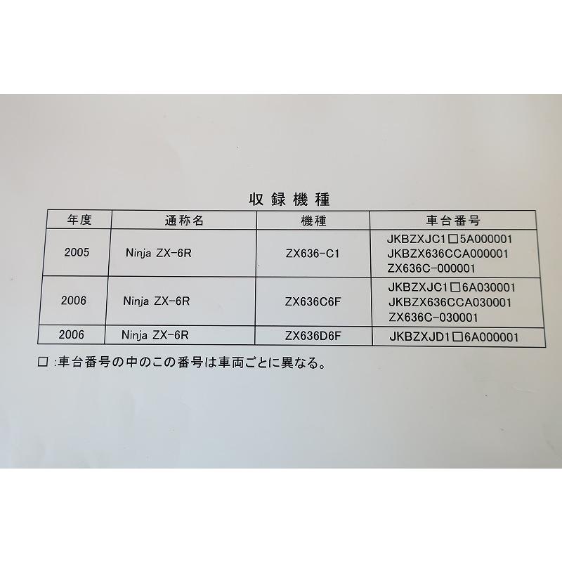 即決！ニンジャ ZX-6R/サービスマニュアル/05-06年/ZX636/-C1/C6F/D6F