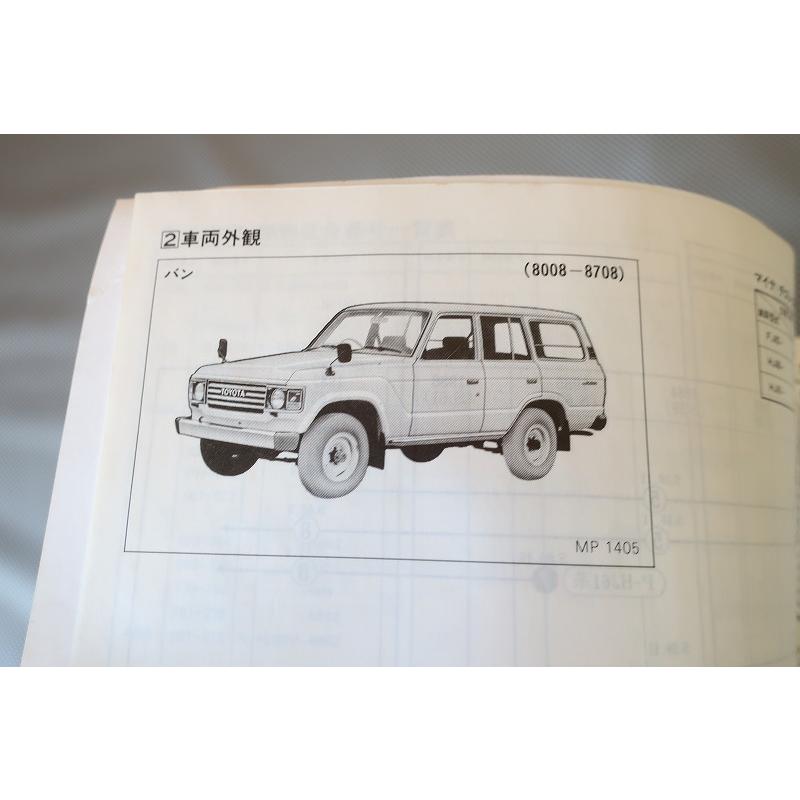 即決！ランドクルーザー//パーツリスト/BJ60/BJ61/HJ60/HJ61/FJ60/FJ61