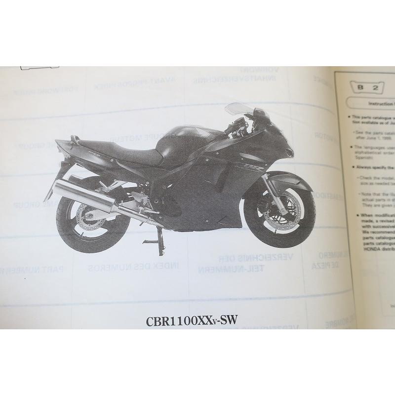 即決！CBR1100XX/ブラックバード/6版/パーツリスト/SC35/英語/逆車