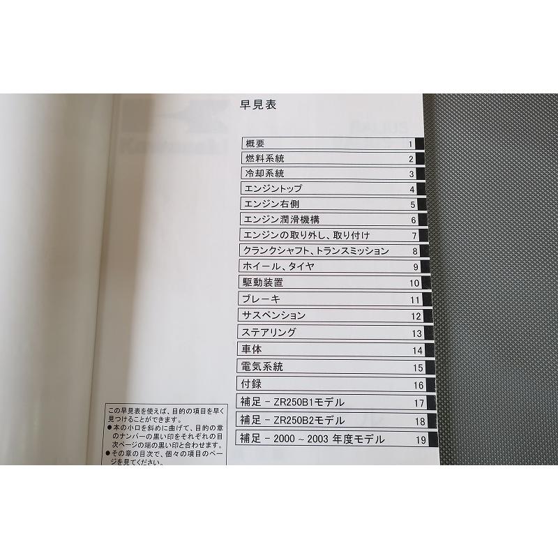 即決！バリオスI/II/サービスマニュアル補足版/91-03年/ZR250-A1-A6/B1