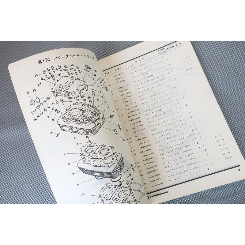 即決!GX250/GX400/1版/パーツリスト/昭和52年4月発行 即決!GX250/GX400/1版/パーツリスト/昭和52年4月発行