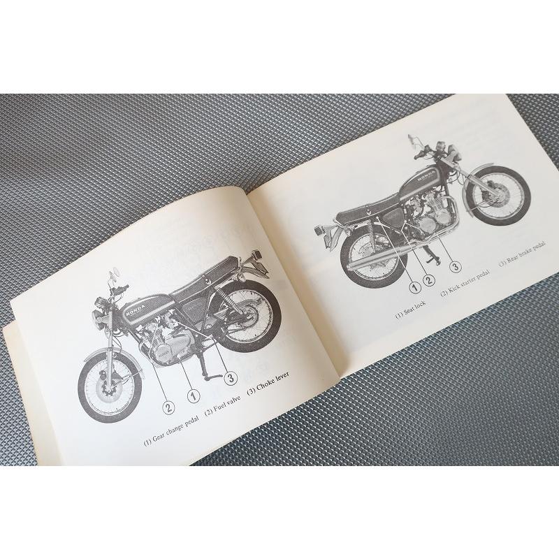 即決！CB550F-A/77年/取扱説明書/CB550FOUR/英語版/配線図有(検索
