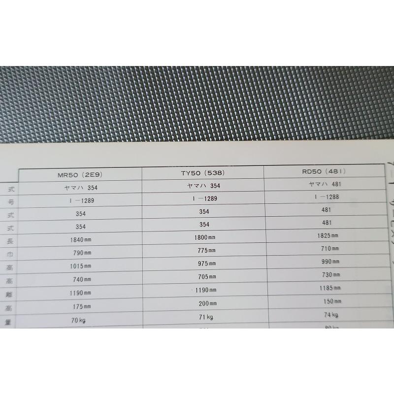 即決！MR50/TY50/RD50/サービスマニュアル/2E7/538/481/トリオ/検索