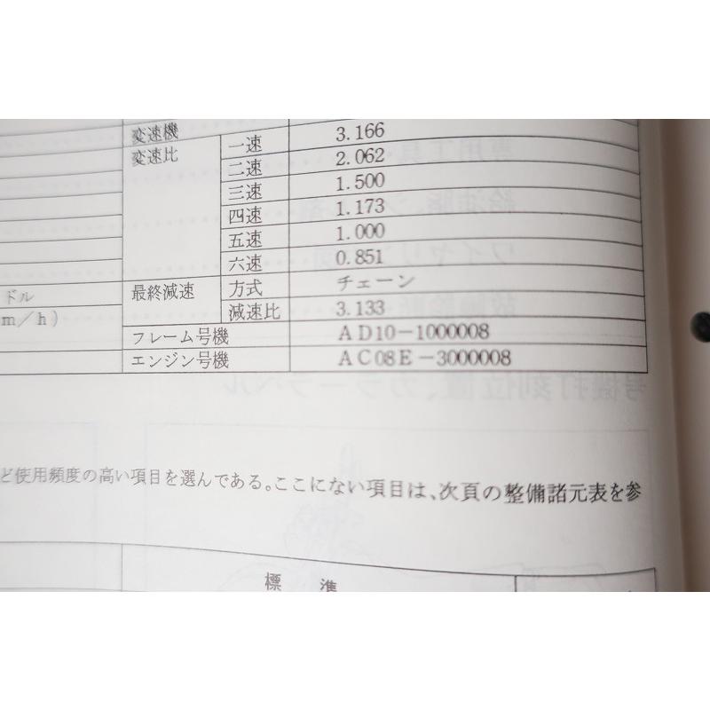 即決！CRM50/サービスマニュアル補足版/暫定版/AD10-100-/配線図有