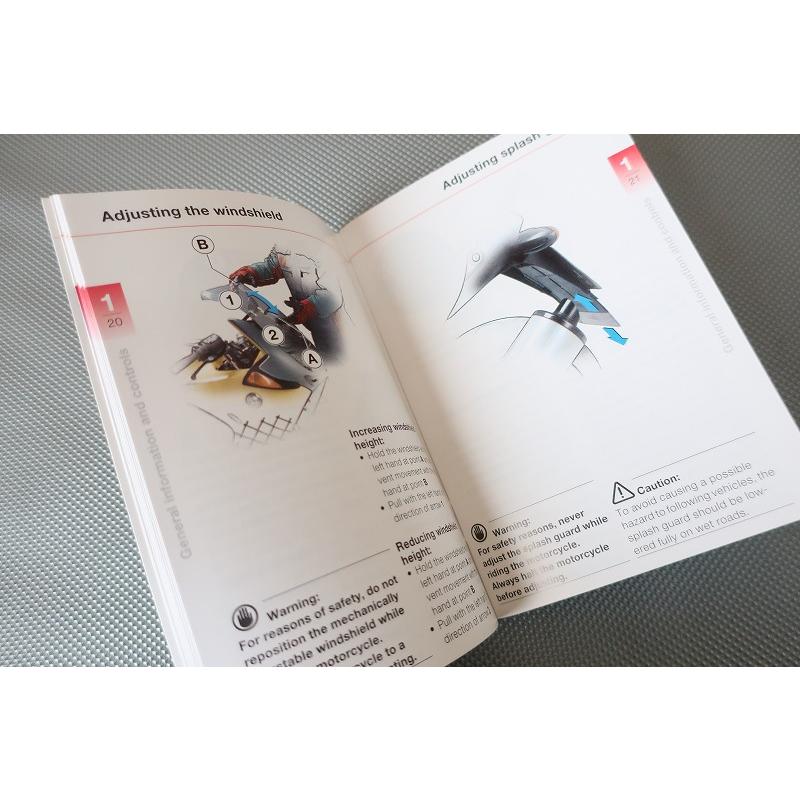  K1200RS 取扱説明書 3冊セット 即決！K1200RS/取扱説明書/ライダースマニュアル/ライダーズ/英語版