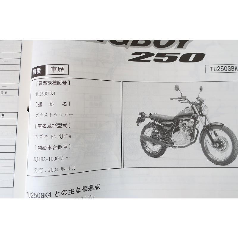 即決！グラストラッカー250/ビッグボーイ/サービスマニュアル/TU250G