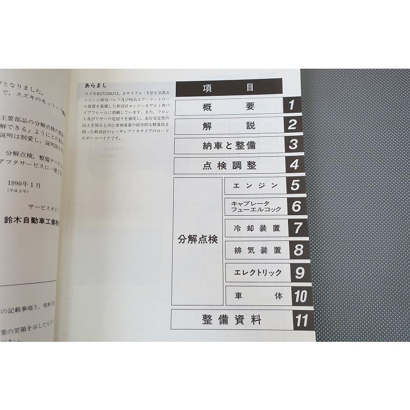 即決良品！RGV250ガンマ/サービスマニュアル/VJ22A/γ/Γ/検索(取扱説明