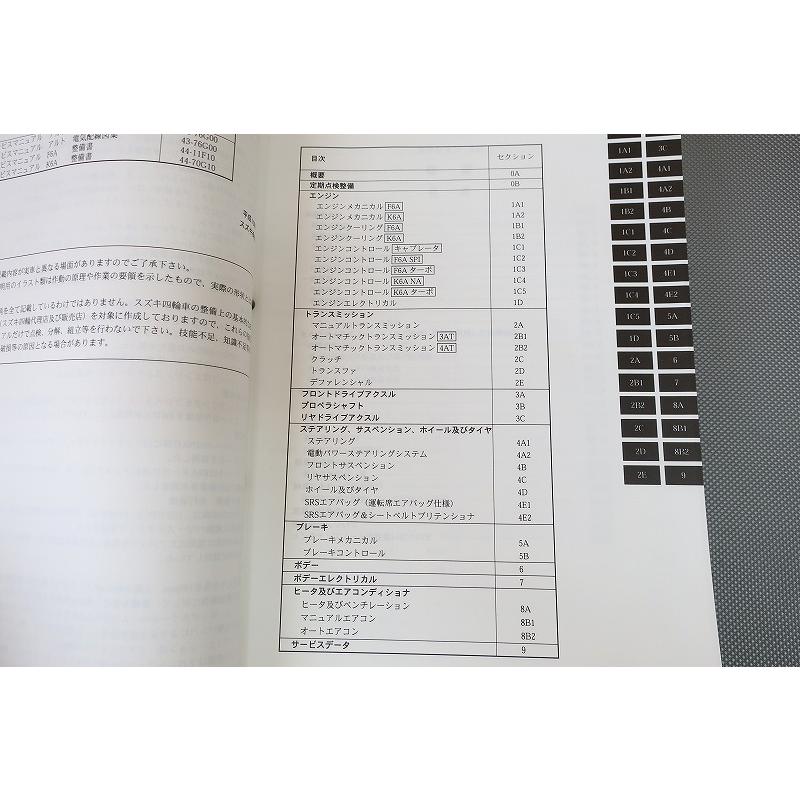 スズキアルト ALTO HA22S サービスマニュアル　整備書 アルトHA12/HA22サービスマニュアル概要編_1（スズキ アルト