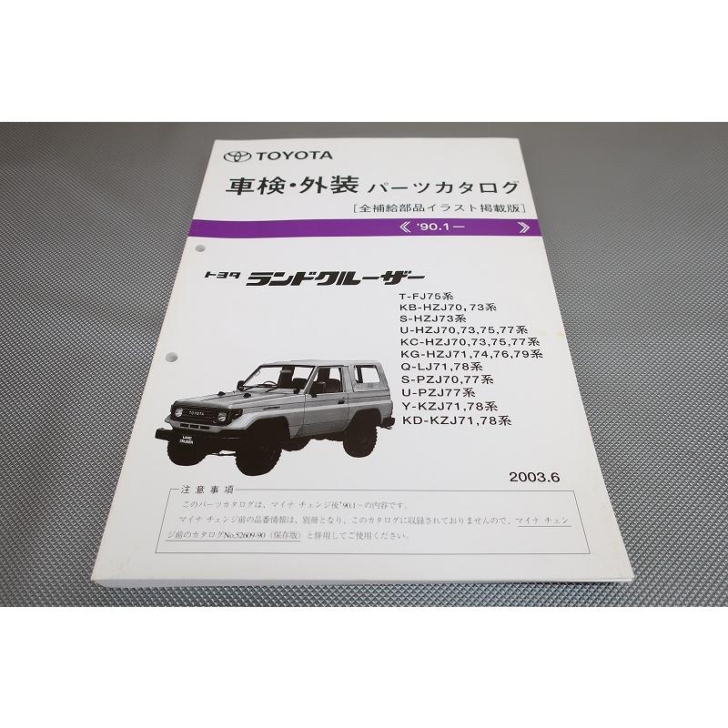 即決！ランドクルーザー/パーツリスト/FJ75/HZJ70/73/75/77/71/74/76