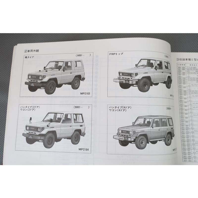 即決！ランドクルーザー/プラド/パーツリスト/FJ75/HZJ70/73/75/77