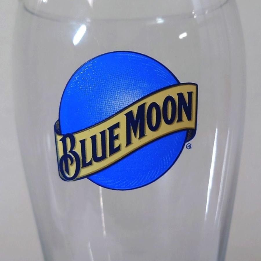 ビアグラス アメリカン おしゃれ 約 500ml BLUE MOON コースター 4枚付き｜owl-store7｜06