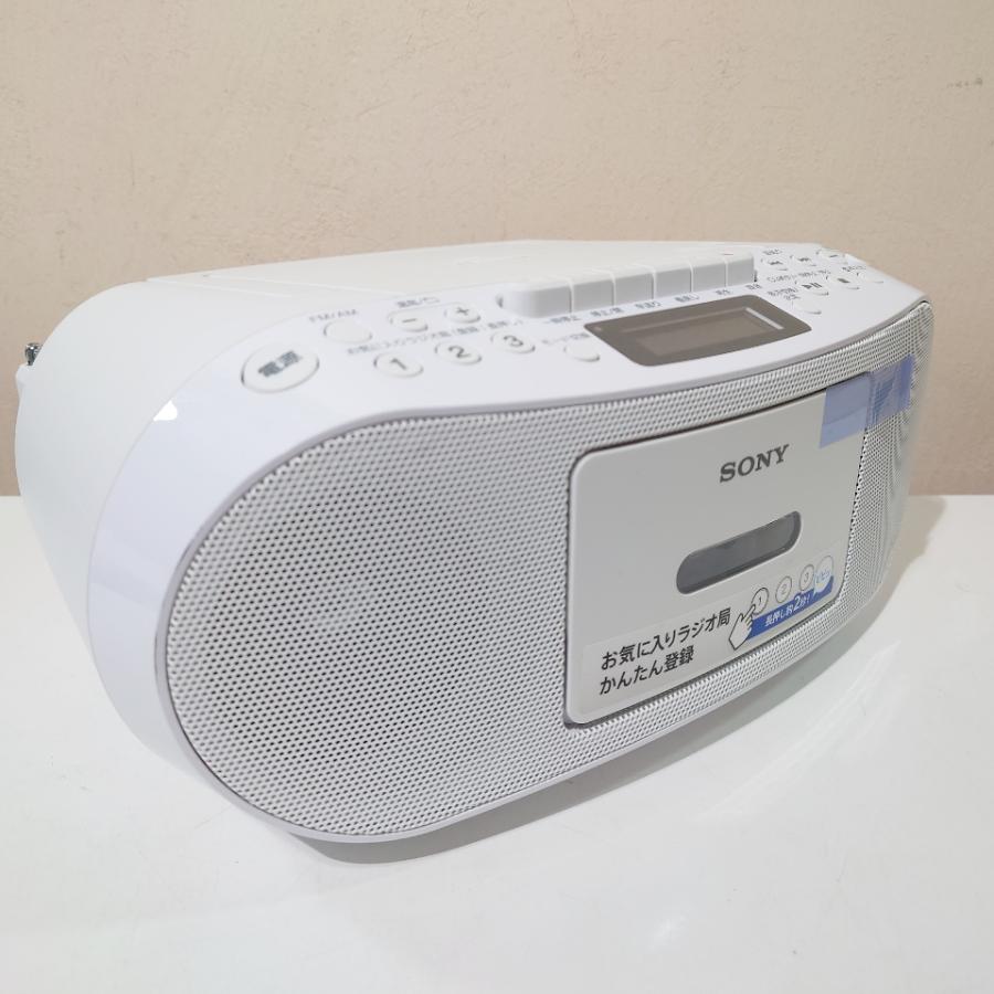 ソニー CD ラジオ カセット ラジカセ ホワイト CFD-S50/W : 2a824loo 