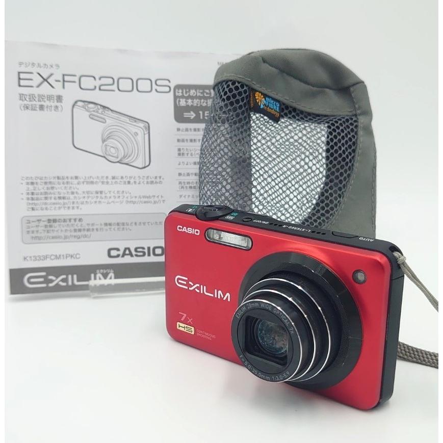 デジタルカメラ CASIO EXILIM 1610万画素 光学ズーム7倍 EX-FC200S