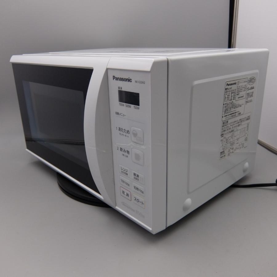 単機能電子レンジ パナソニック NE-E22A2-W 22L ターンテーブル