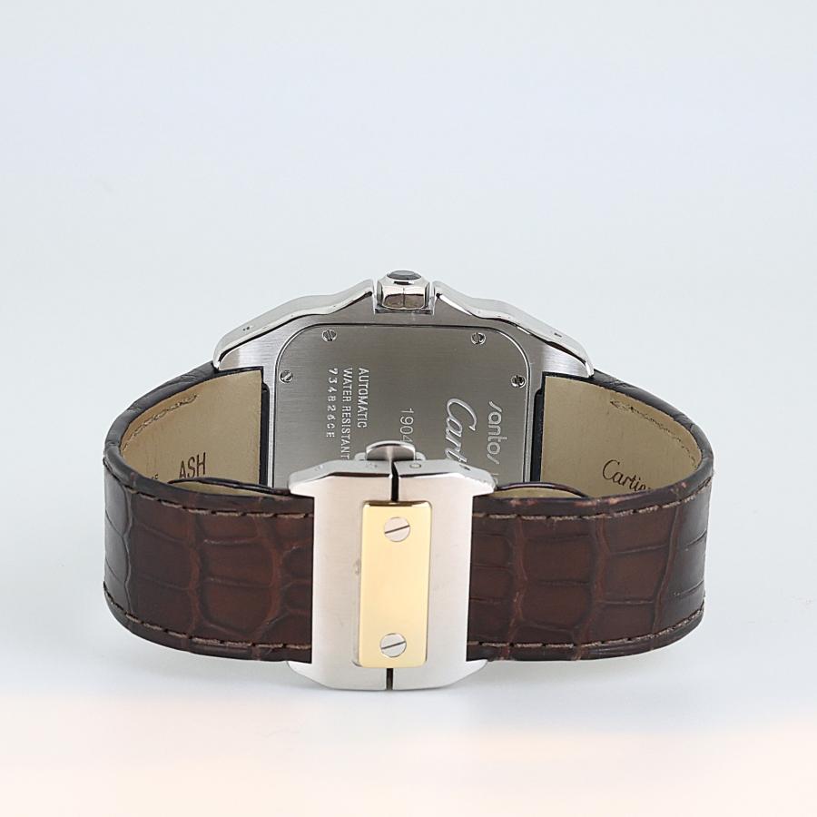 Cartier サントス100 LM 自動巻き レザーベルト メンズ 腕時計 SANTOS DE CARTIER カルティエ CARTIER サントス100 LM 100周年記念