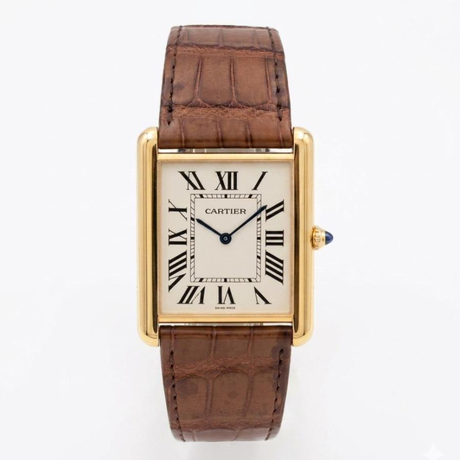 カルティエ CARTIER　タンク ルイカルティエ XL エクストラフラット W1560017 2010年代　手巻き　メンズ腕時計 | TANK（Cartier） | 01