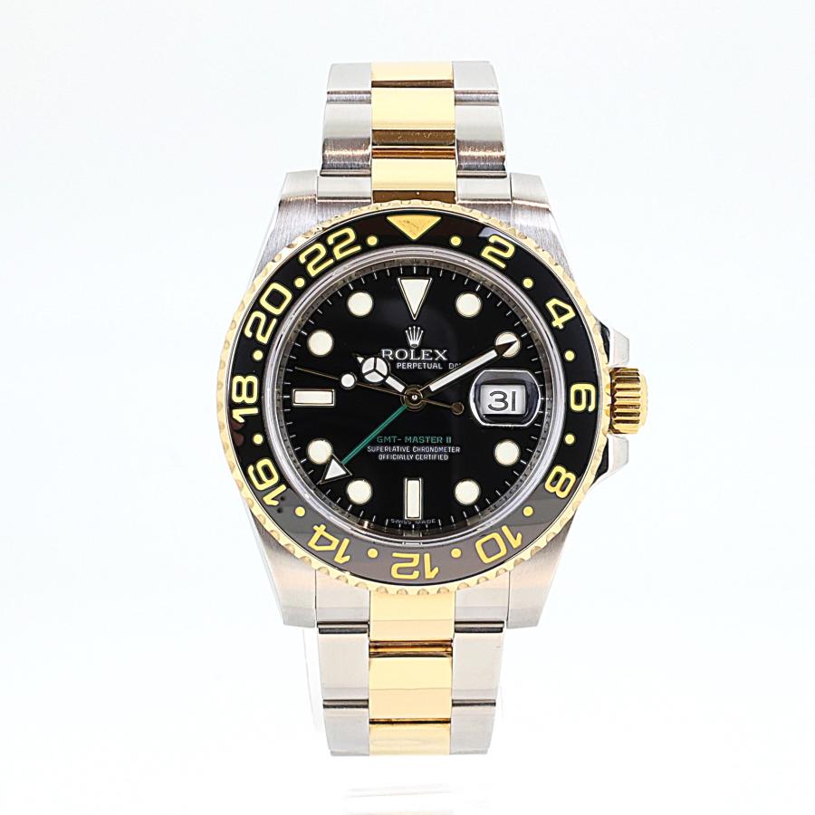 GMTマスターII ロレックス ROLEX GMTマスター2 116713LN Z番 SS/18KYG