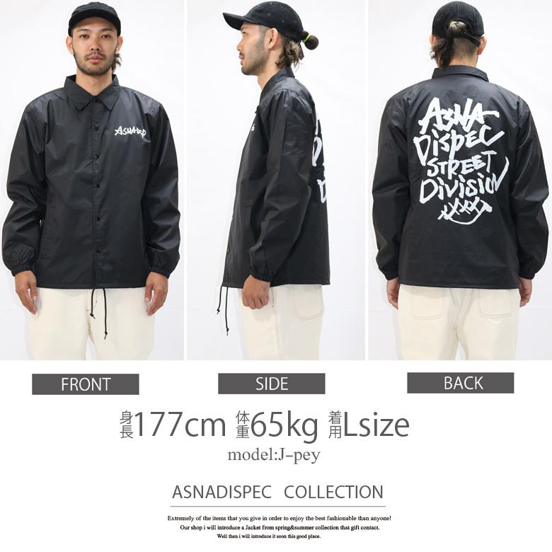 ASNADISPEC コーチジャケット メンズ ブランド バイカー 撥水 ASNADISPEC コーチジャケット メンズ ブランド バイカー 撥水