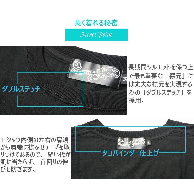 ロンT メンズ 長袖 大きいサイズ  ブランド 無地 プリント ストリート アメカジ サーフトップス カットソー 20代 30代 40代｜owl｜07