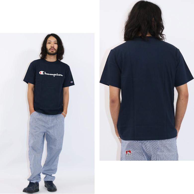 Champion チャンピオン メンズ tシャツ 半袖 ロゴ プリント 刺繍