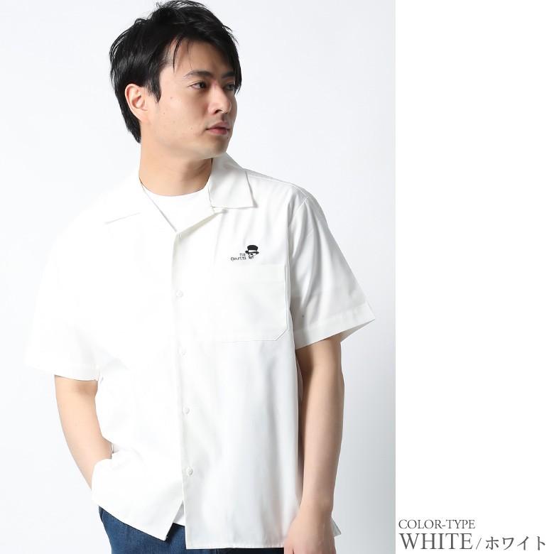 オープンカラーシャツ ワークシャツ 開襟 シャツ メンズ トップス アメカジ カジュアル 半袖 ツイル おしゃれ 刺繍 ロゴ ワンポイント ブランド M L Xl Ll 2l Cfss1759 Our World Law 通販 Yahoo ショッピング