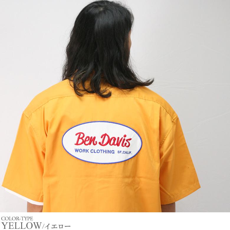 魅了 Ben Davis ワークシャツ 半袖 シャツ 刺繍 ワッペン ビッグシャツ ビッグシルエット ワイドシルエット オーバーサイズ トップス カジュア 好評 Centrodeladultomayor Com Uy