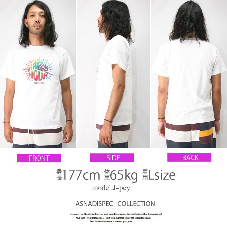 Tシャツ メンズ 半袖 プリント 虹 レトロ マルチカラー トップス カットソー 大きいサイズ 2L 3L ブランド アメカジ ストリート バイカー キャンプ おすすめ｜owl｜20