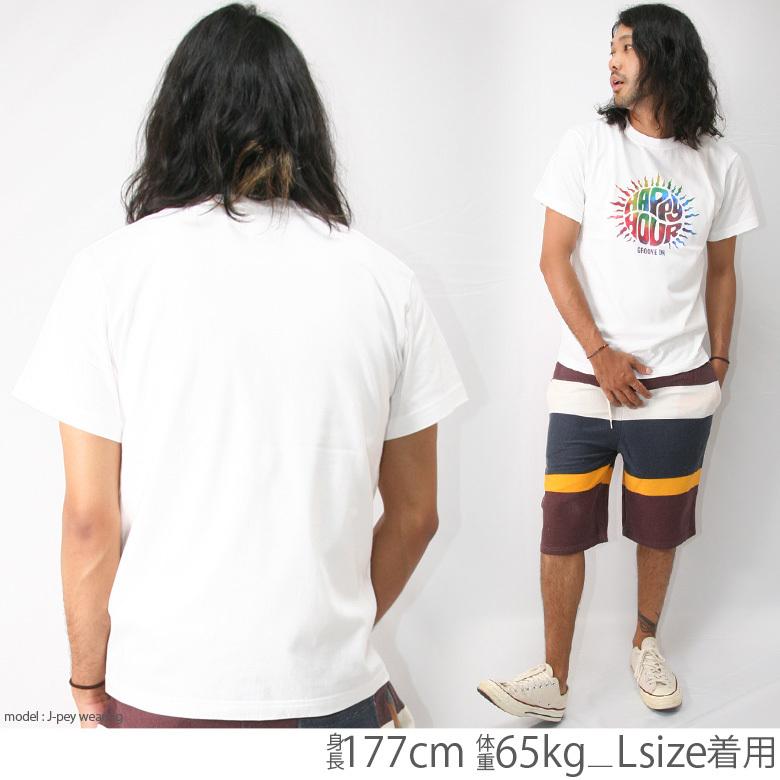 Tシャツ メンズ 半袖 プリント 虹 レトロ マルチカラー トップス カットソー 大きいサイズ 2L 3L ブランド アメカジ ストリート バイカー キャンプ おすすめ｜owl｜11