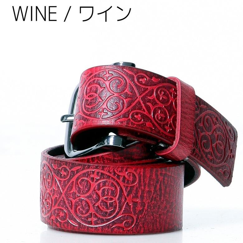 メンズ 革 ベルト レザーベルト エンボス 牛 本革 柄 黒 茶 ワイン バックル取り外し おしゃれ かっこいい プレゼント ストリート ビジネス カジュアル Pbt 1100 Our World Law 通販 Yahoo ショッピング