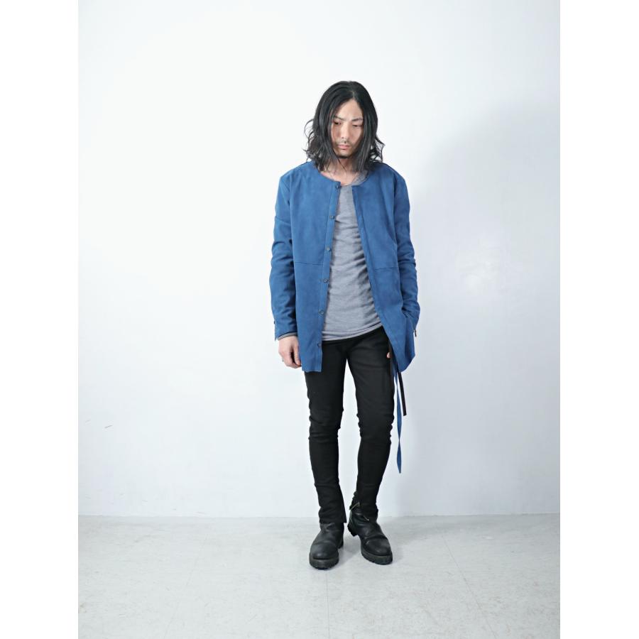 ASKYY(アスキー) / N1 / LEATHER SHIRTS / ASH BLUE : ask-n1-blue