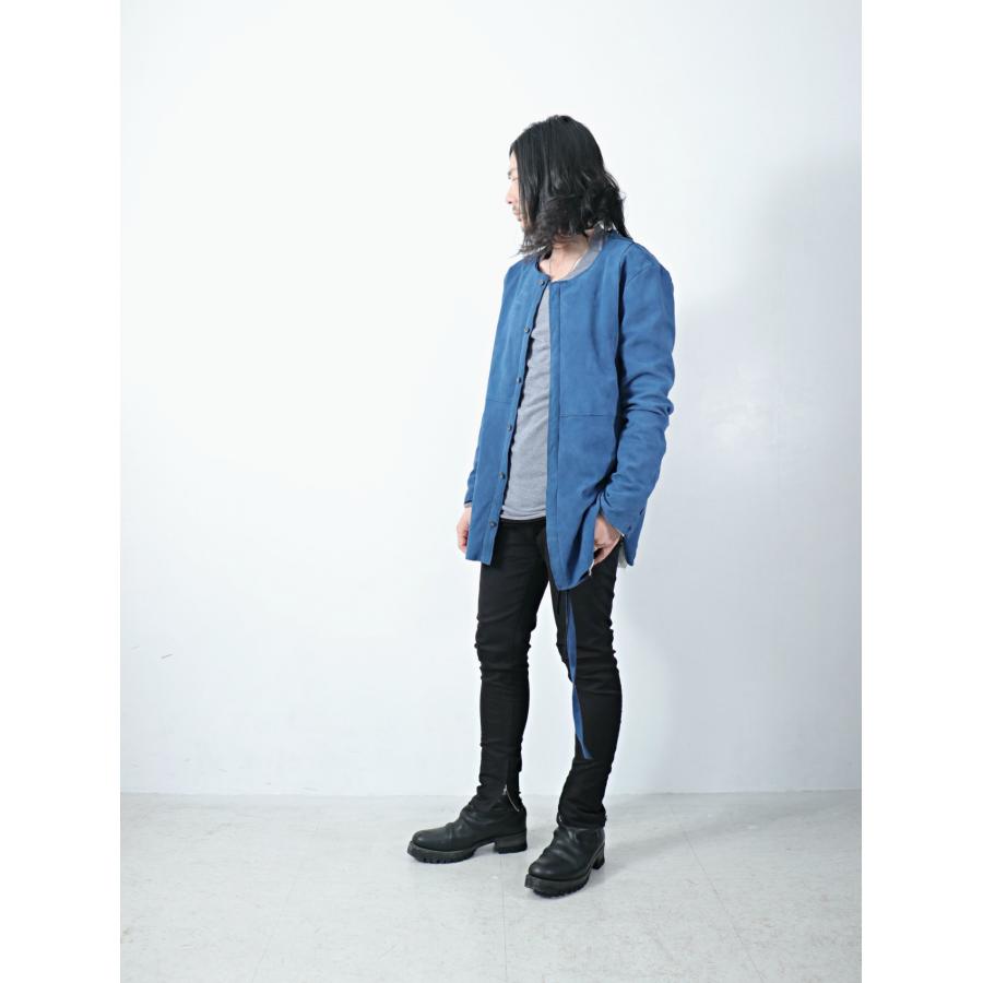 ASKYY(アスキー) / N1 / LEATHER SHIRTS / ASH BLUE : ask-n1-blue