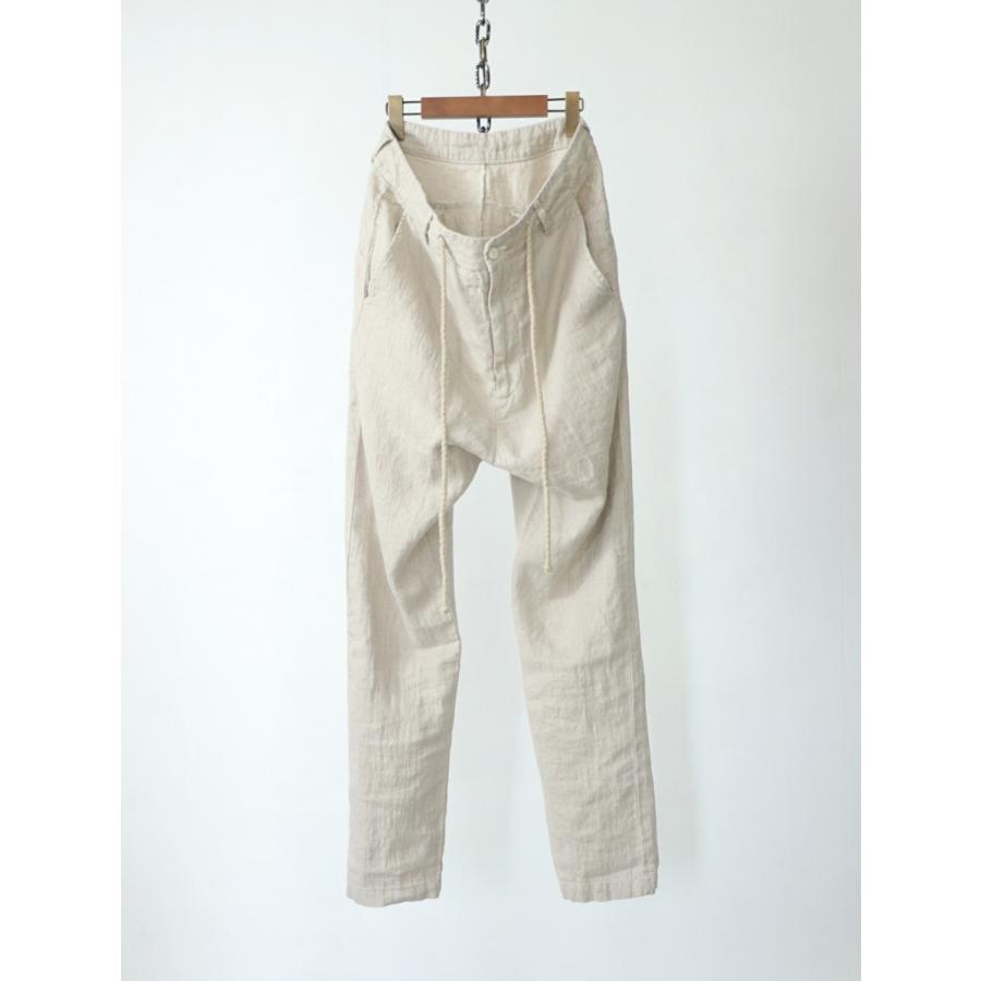 daub / M22SS-PT18/T-240 / PANTS WITH COULISSE / SAND｜owls-store｜01