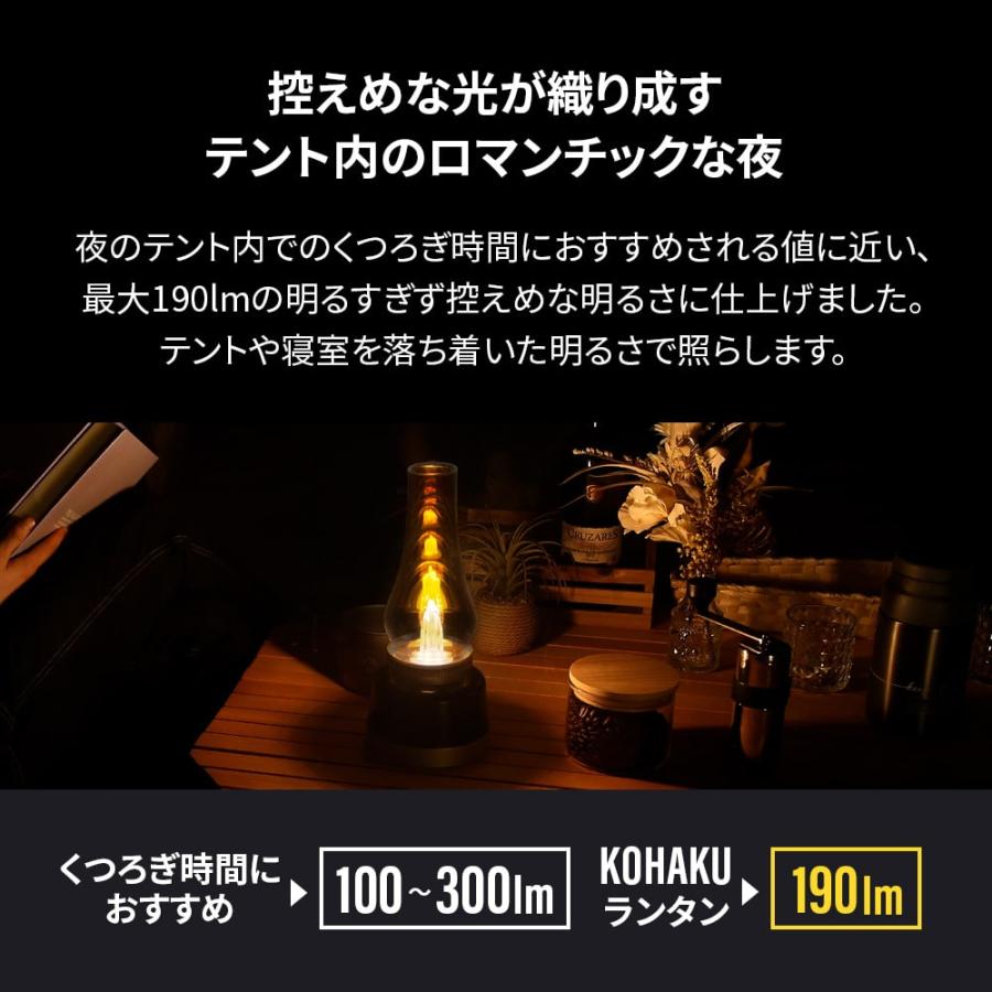 LEDランタン 超高輝度 ライト キャンプ 非常灯 防災 オーロラ KOHAKU | Owltech | 06