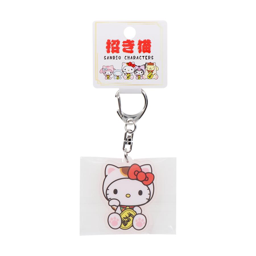 サンリオ キーホルダー アクリル 和風 招き猫 ハローキティ マイ