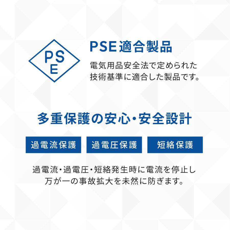 AC充電器 Type-C 100W PD Type-C×2 Type-A×1 GaN採用 | Owltech | 08