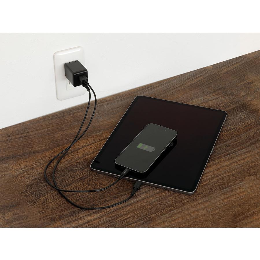 ACアダプター 充電器 スマホ iPhone タイプｃ USB Type-C×1 USB Type-A×1 最大PD45W出力 GaN採用（WEBショップ限定モデル） | Owltech | 08