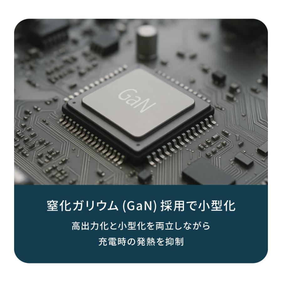 AC充電器 Type-C 2ポート コンパクト 薄型 PD 45W | Owltech | 03