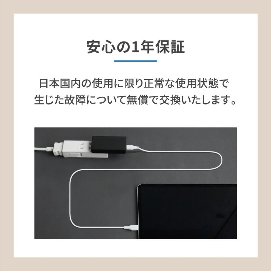 AC充電器 type-c 65w PD 薄さ14mm GaN採用 | Owltech | 08