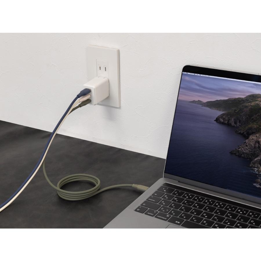充電ケーブル マグネット タイプｃ Type-C to Type-C シリコン PD60W データ転送 | Owltech | 14