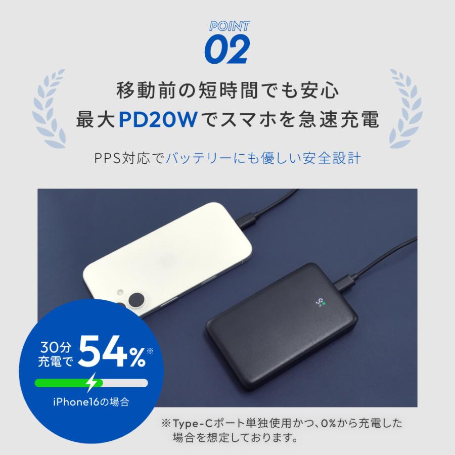 Adoモバイルバッテリー 10000mAh Type-C Type-A Owltech（オウルテック） モバイルバッテリー Type-C Type-A 同時充電