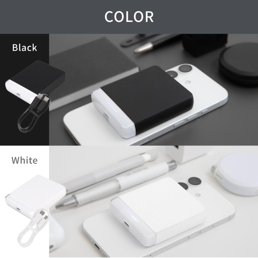 モバイルバッテリー 5000mAh Type-C 同時充電 2台 マグネット式 ワイヤレス PSE 認証 取得済み | Owltech | 12
