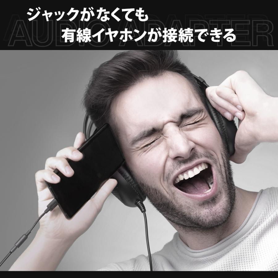 アウトレット商品 イヤホン ヘッドホン typec アナログ型 オーディオ変換アダプター USB Type-C Φ 3.5mm | Owltech | 01