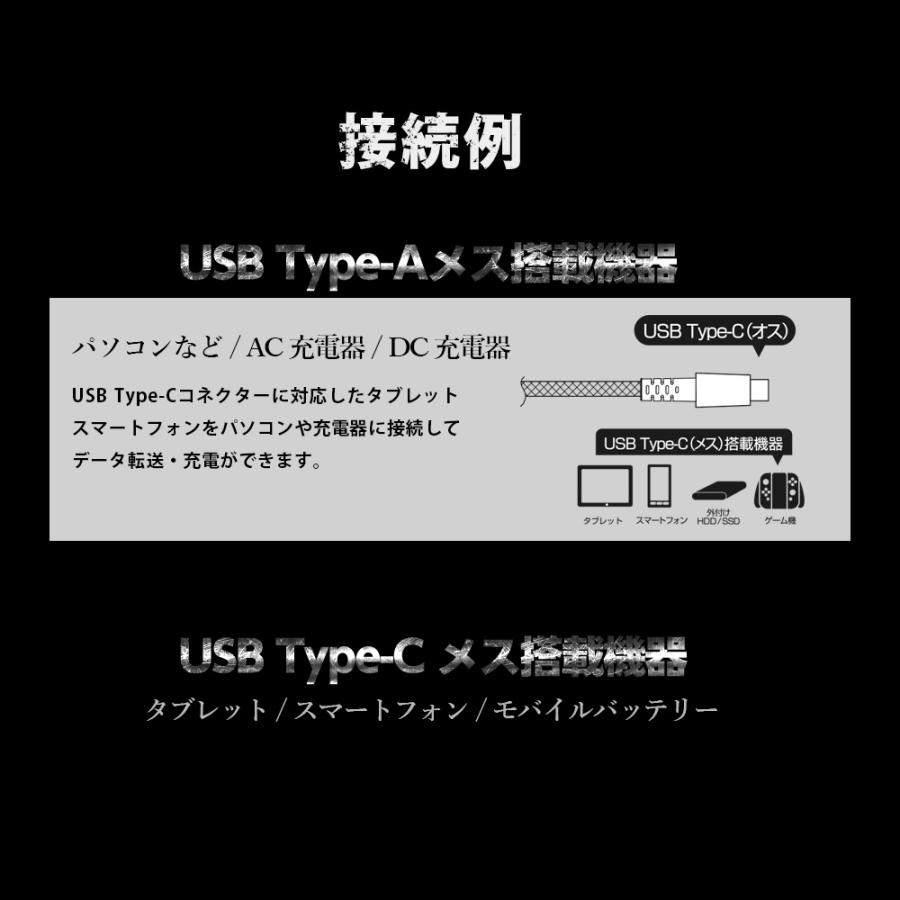 アウトレット商品 Type-Cケーブル 急速充電対応 超タフ ストロング 充電ケーブル USB 1.5m 150cm｜owltech｜09