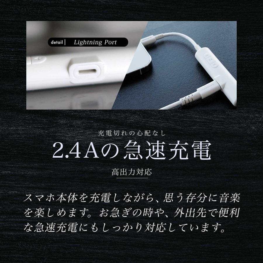 アウトレット商品 オーディオ変換アダプター iPhone ライトニング 充電用Lightningポート ハイレゾ対応 DAC搭載 | Owltech | 04