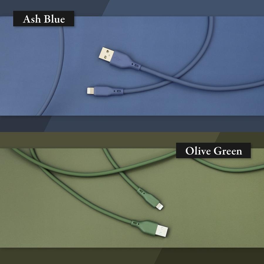 【アウトレット商品】iPhone充電ケーブル 1m USB Type-A to Lightning シリコンケーブル 充電 データ転送 | Owltech | 08